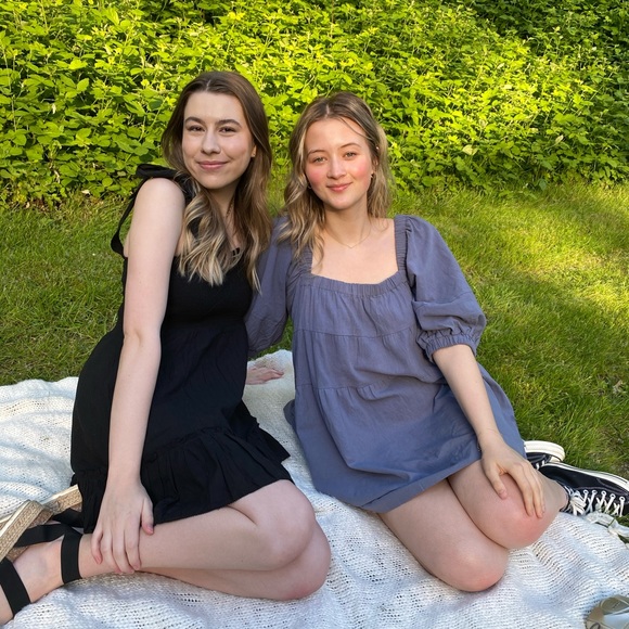 Blue Babydoll Dress by Mustard Seed - Picture 2 of 3